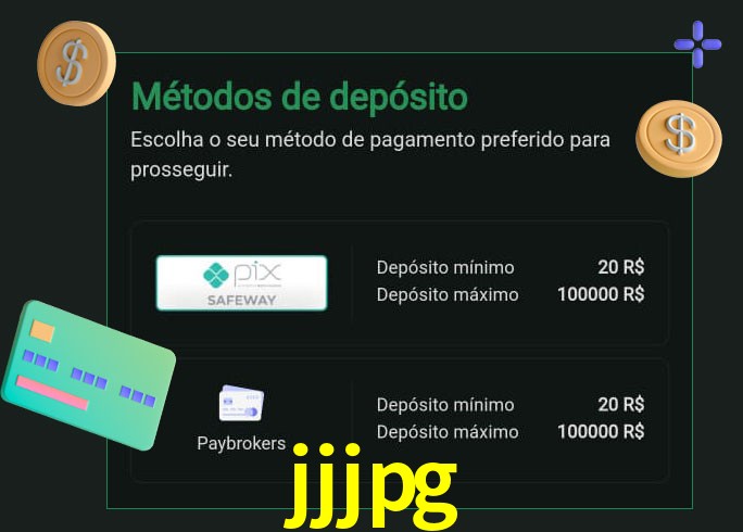 O cassino jjjpg oferece uma grande variedade de métodos de pagamento